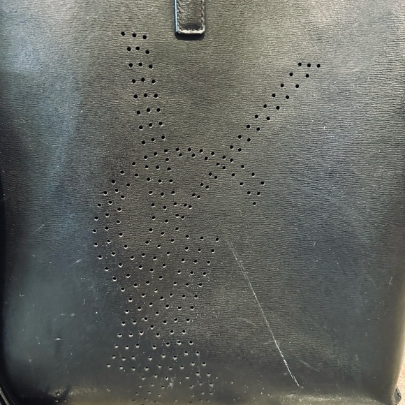 Yves Saint Laurent Perforated Logo Tote - Picture 9 of 10